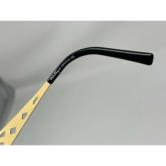 SALVATORE FERRAGAMO VINTAGE SUNGLASSES Black Gold 62 [] 18-120 ITALY main image 10